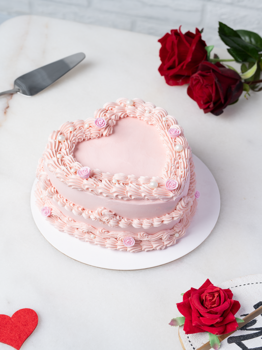 Heart Shaped Lambeth Cake