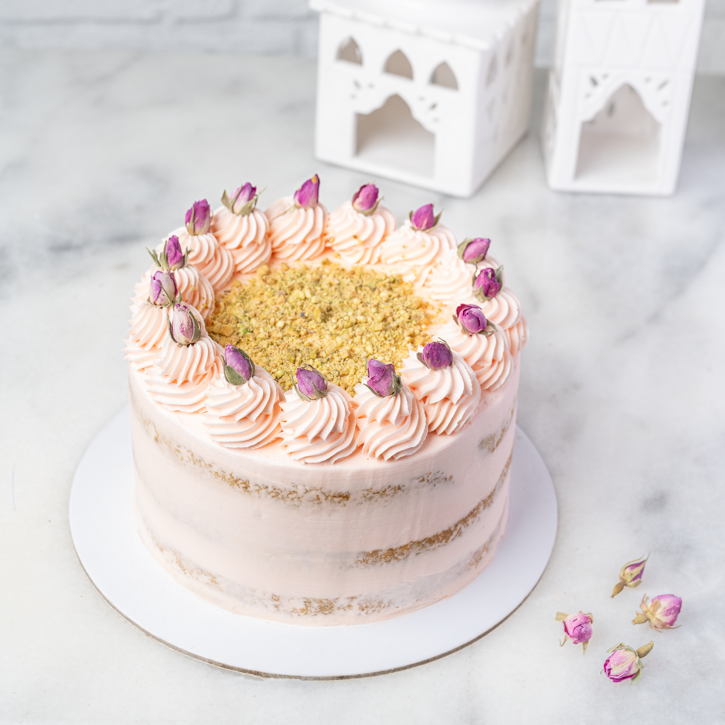 Rosewater Pistachio Cake