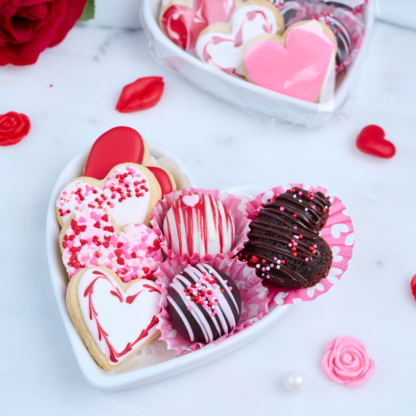 Valentine's Treats Heart Plate